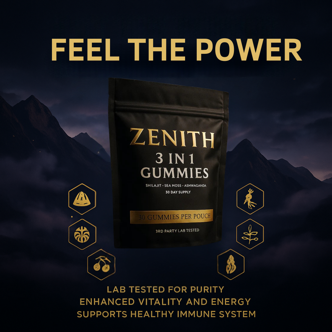 ZENITH® 3-in-1 Shilajit Gummies